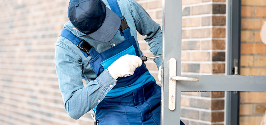 Pivot Storefront Door Locks Installation in Sacramento, California